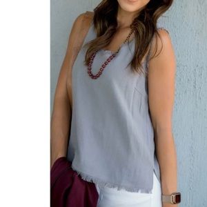 BETSEY’S BOUTIQUE SHOP All The Fringe V Tank